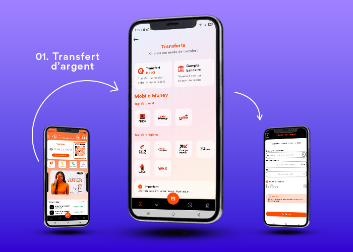 Transfert d'argent instantané avec isbaQ